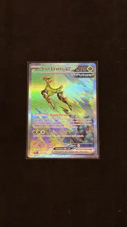 Pokemon TCG Iron Leaves EX Scarlet & Violet Temporal Forces 203/162 - Image 1