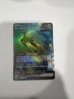 Pokemon TCG Iron Leaves EX Scarlet & Violet Temporal Forces 203/162 - Image 1