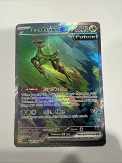 Pokemon TCG Iron Leaves EX Scarlet & Violet Temporal Forces 203/162 - Image 2