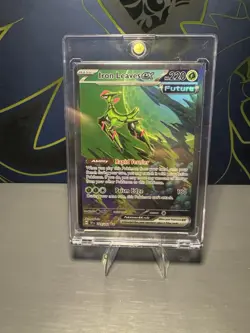 Pokemon TCG Iron Leaves EX Scarlet & Violet Temporal Forces 203/162 - Image 1