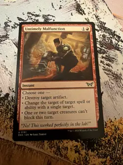 Untimely Malfunction - Duskmourn - MTG Card - Image 3