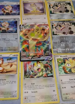 Pokemon TCG-Meowth-9total cards from various years - Image 1