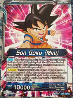 Son Goku Mini New Adventure BT28-028 SLR Dragon Ball Super Card Game - Image 2