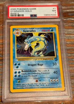2000 Pokemon Game Base II 7 Gyarados-Holo PSA 7 Near Mint WOTC - Image 3