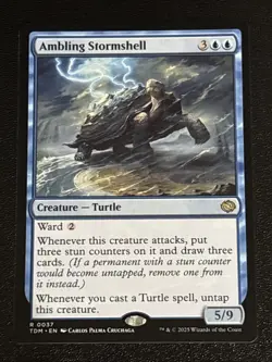 MTG Tarkir: Dragonstorm Ambling Stormshell 0037 NM Rare - Image 1