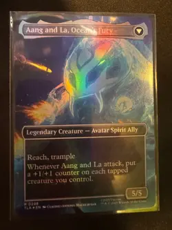 MTG Magic The Gathering -Aang, Swift Savior -R 0298 -NM -Borderless -FOIL! 👀 - Image 2