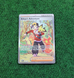 Pokemon Destined Rivals Ethan's Adventure 236/182 Special Illustration Rare Card - Image 1