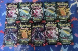 Pokemon TCG Paldean Fates Booster Pack - Lot Of 10 - Image 1