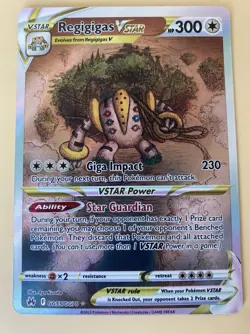 Pokemon TCG Regigigas VSTAR Ultra Rare Crown Zenith Galarian Gallery GG55/GG70 - Image 1