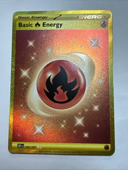 Pokemon TCG Basic Fire Energy - Hyper Rare SV03: Obsidian Flames 230/197 NM/M - Image 1