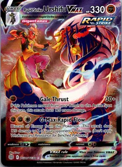 Rapid Strike Urshifu VMAX TG21/TG30 SWSH09: Brilliant Stars Trainer Gallery NM - Image 1