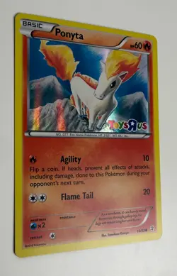 2016 POKEMON XY GENERATIONS PONYTA 14/83 TOYS R US STAMPED PROMO HOLO NM - Image 4