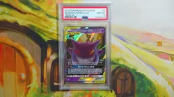 2019 POKEMON SUN & MOON TEAM UP #53 GENGAR & MIMIKYU GX PSA 10 - Image 1