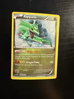 Pokemon TCG Rayquaza XY64 Promo Holo Card - Image 1