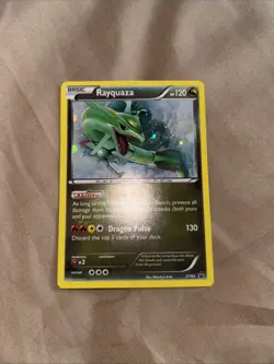 Pokemon TCG Rayquaza XY Black Star Promos Holo Card XY64 MINT - Image 1