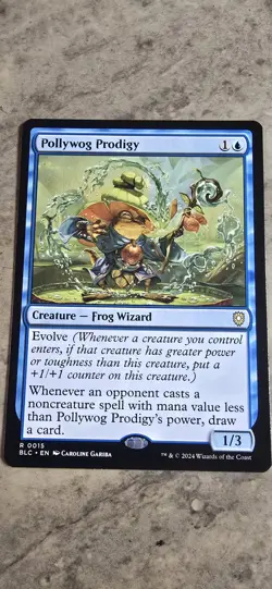 Pollywog Prodigy Commander: Bloomburrow Regular Creature Rare MTG NM - Image 1