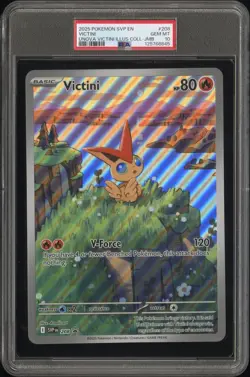 2025 POKEMON SVP EN-SV BLACK STAR PROMO JUMBO #208 VICTINI PSA 10 - Image 1