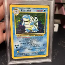 1999 POKEMON BASE SET UNLIMITED #2 BLASTOISE-HOLO PSA 6 - Image 2