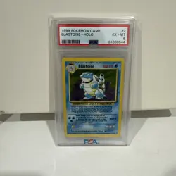 1999 POKEMON BASE SET UNLIMITED #2 BLASTOISE-HOLO PSA 6 - Image 1