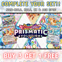 SV: Prismatic Evolutions Pokemon TCG Singles - Non-Holo, Holo, EX, Ace Spec Card - Image 1