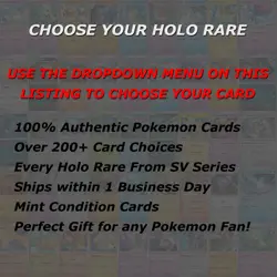 Pokemon Holo Rare Cards - Choose Your Card - Scarlet & Violet SV English NM - Image 2