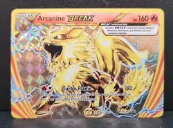 MP - Arcanine BREAK XY180 Full Art Black Star Promo Pokemon TCG Card - Image 1