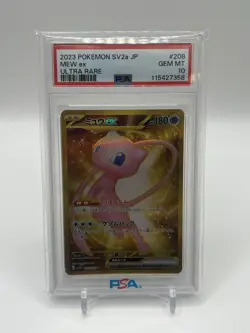 Pokemon Card 151 Mew EX 208/165 Ultra Rare Gold UR SV2a Japanese PSA 10 Gem Mint - Image 1