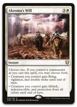 Akroma's Will #3 (NM) Commander Legends CMR Magic MTG - Image 1