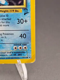 Pokemon TCG Poliwrath 15/130 Holo Rare Base Set 2 DMG (HP) - Image 4