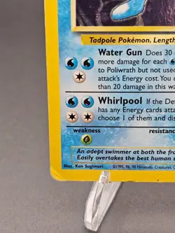 Pokemon TCG Poliwrath 15/130 Holo Rare Base Set 2 DMG (HP) - Image 5