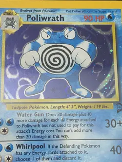 2000 Pokemon Poliwrath Holo 15/130 Base Set 2 PSA 7 Near Mint - Image 3