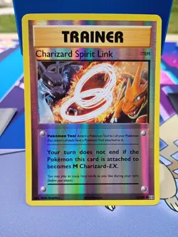 Pokemon TCG Charizard Spirit Link Reverse Holo Card 75/108 XY Evolutions - Image 1