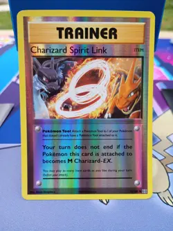 Pokemon TCG Charizard Spirit Link Reverse Holo Card 75/108 XY Evolutions - Image 2