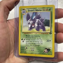 Giovanni's Nidorino Gym Challenge Uncommon 45/132 Non Holo Pokemon Card LP+ TCG - Image 2