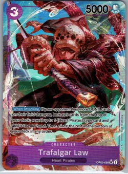 Trafalgar Law (Alt Art) OP05-069 English Awakening New Era - One Piece Card - NM - Image 1