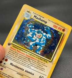 Pokemon Card Machamp Holo 1st ED 8/102 Set Base ITA italiano played PL - Image 3