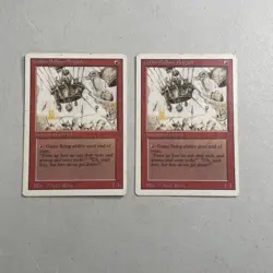Magic the Gathering MTG 1994 Revised Edition Card -- Goblin Balloon Brigade (x2) - Image 1