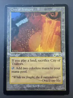 City of Traitors - RARE - Exodus - Magic the Gathering Vintage 1998 WOTC - Image 2