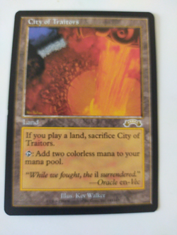 City of Traitors: Exodus Rare (Magic the Gathering 1998), Excellent condition - Image 1