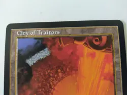 City of Traitors: Exodus Rare (Magic the Gathering 1998), Excellent condition - Image 2