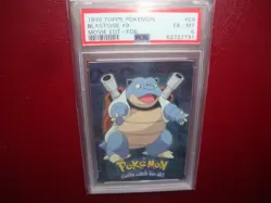 1999 Topps Pokemon The Movie Blastoise #E9 Foil Blue logo 1st print PSA 6 - Image 1