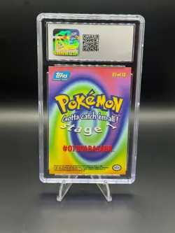 Bulbasaur Topps Pokemon the First Movie Rainbow Foil CGC 9 Blue Logo First Print - Image 2