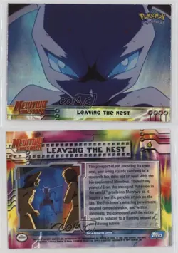 Leaving the Nest Rainbow Foil 1st Printing #4 1999 Topps Pokemon Movie - Image 3