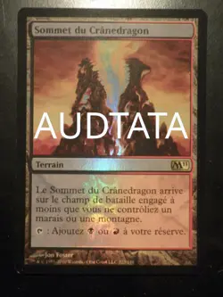 mtg magic 2011 m11 dragonskull summit FOIL FRENCH vf fr sommet du cranedragon - Image 1