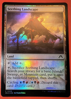 mtg magic Seething Landscape FOIL FRENCH vf fr Paysage bouillonnant modern - Image 1