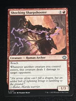 MTG Tarkir: Dragonstorm Shocking Sharpshooter 0121 NM - Image 1