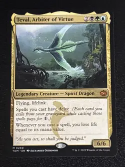 MTG Tarkir: Dragonstorm Teval, Arbiter of Virtue 0230 NM Mythic - Image 1