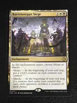 MTG Tarkir: Dragonstorm Barrensteppe Siege 0171 NM Rare - Image 1