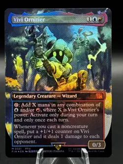 MTG Magic: The Gathering Final Fantasy Vivi Ornitier (Borderless) Foil 0321 FIN - Image 1