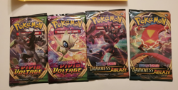 4 Pokemon Vivid Voltage Booster Packs - 10 Cards / Pack - Random Art - SEALED4 - Image 1